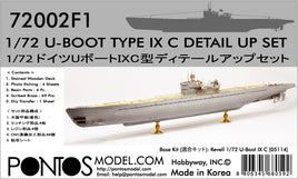 1/72 Pontos Model U-Boot Type IX C Detail Up Set 72002F1
