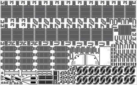 1/200 Pontos Model USS BB-63 Missouri 1945 Detail Up Set (20B Deck Blue Deck) 23003F1