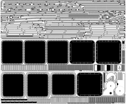 1/200 Pontos Model USS CV-6 Enterprise 1942 Detail Up Set (Blue Deck) 27010FB