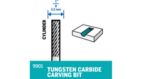 Dremel 1/8" Cylinder Shaped Tungsten Carbide Carving Bit 9901