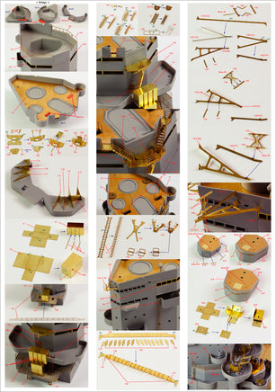 1/200 Pontos Model HMS Nelson Detail Up Set 23006F1