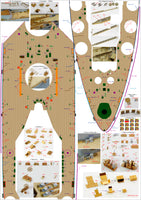 1/200 Pontos Model HMS Rodney 1942 Detail Up Set 23007F1