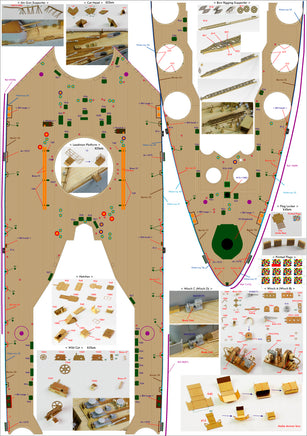 1/200 Pontos Model HMS Rodney 1942 Detail Up Set 23007F1