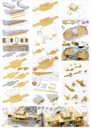 1/200 Pontos Model IJN Mikasa 1905 Detail Up Set 23008F1