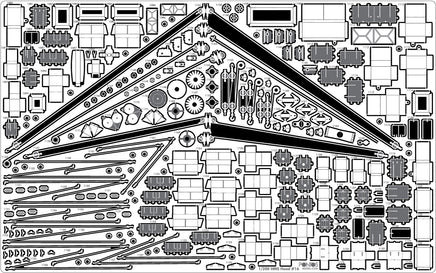 1/200 Pontos Model HMS Hood 1941 Detail Up Set 23009F1