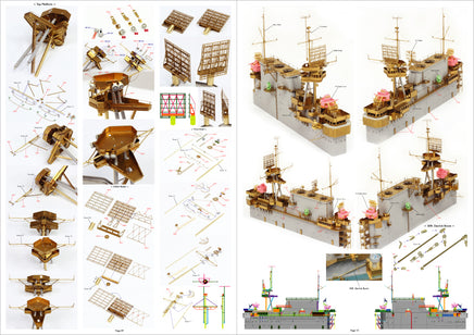 1/200 Pontos Model USS CV-6 Enterprise 1942 Detail Up Set (Teak Tone Deck) 27010FN