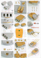 1/200 Pontos Model USS BB-63 Missouri 1945 Detail Up Set (20B Deck Blue Deck) 23002F1