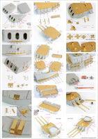 1/200 Pontos Model USS BB-61 Iowa 1944 Detail Up Set (Teak Tone Deck) 23004F1