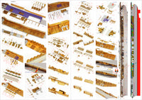 1/200 Pontos Model USS CV-6 Enterprise 1942 Detail Up Set (Teak Tone Deck) 27010FN