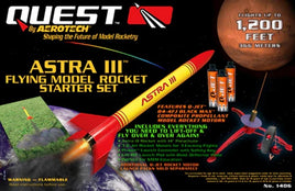 Quest Astra III Flying Model Rocket Starter Set - Q1406