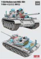 1/35 Ryefield Models T-55A Medium Tank Mod. 1981 w/Workable Track Links 5098