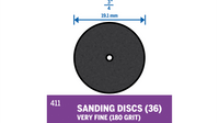 Dremel 3/4" Sanding Discs - 180 Grit 411