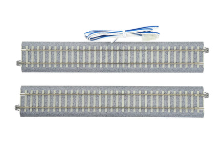 HO Kato 246mm (9 3/4″) Concrete Tie Feeder Track w/ Cable 2-153