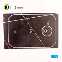 1/72 Kelik HMS Victorious front Lift 1960s Base - Acrylic 3 mm (280 x 180 mm) (170 g) KS72015