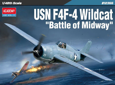 1/48 Academy USN F4F-4 Wildcat "Battle of Midway" 12355