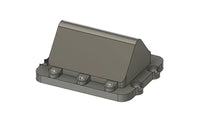 3D model of a metallic object on a white background