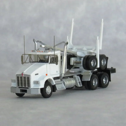 N Trainworx White Kenworth T800 Log Truck 48082
