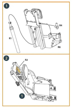 1/48 Clear Prop CPA48054 F-86A Ejection seat late (CP) 48054