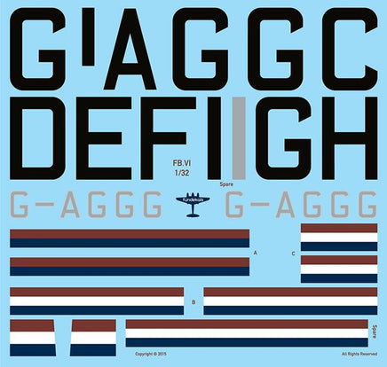 1/32 Fundekals BOAC MOSQUITOES MK VI (6) 32004