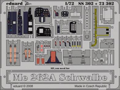 1/72 Eduard Me 262A Schwalbe for ACADEMY SS302