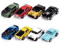 HO Auto World X-Traction Blacktop Bruisers (All 8) SC417