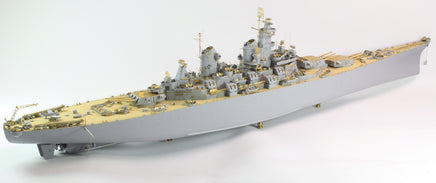 1/200 Pontos Model USS BB-61 Iowa 1944 Detail Up Set (Teak Tone Deck) 23004F1