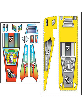PineCar Track Twister Template Decal 475