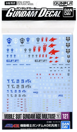 Bandai Gundam Decal 121 Mobile Suit Gundam Age Multiuse 1 2578990