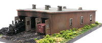 HO Banta Modelworks Sargents Roundhouse on the D&RG - 3 Stall #2062