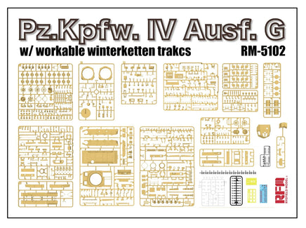 1/35 Ryefield Models Pz.Kpfw. IV Ausf. G w/Workable Winterketten Tracks 5102
