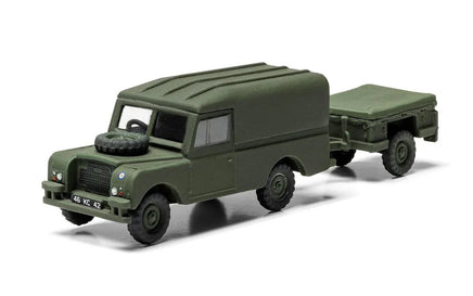 1/76 Airfix WLWB Land Rover Hard Top & Trailer Plastic Model Kit A02324F
