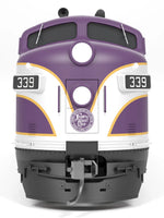 HO Broadway Ltd EMD F3A ACL 344 Purple & Silver Paragon4 Sound/DC/DCC 9652
