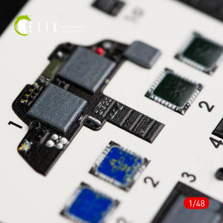 1/48 Kelik AH-64D Apache longbow interior 3D decals for Academy kit K48022