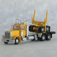 N Trainworx Yellow Peterbilt 379 Log Truck 47985
