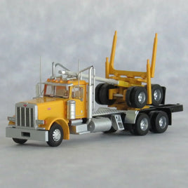 N Trainworx Yellow Peterbilt 379 Log Truck 47985