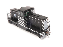 HO Rapido GE 44 Tonner (DC/DCC/Sound): Santa Fe - Zebra Stripe: #463 - 048501 - MPM Hobbies