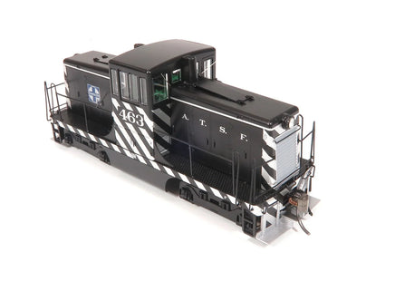 HO Rapido GE 44 Tonner (DC/DCC/Sound): Santa Fe - Zebra Stripe: #463 - 048501 - MPM Hobbies