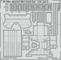 1/48 Eduard Beaufort Mk.I bomb bay for ICM 481094