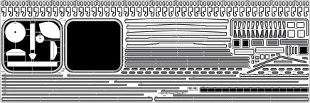 1/350 Pontos Model USS CV-14 Ticonderoga Wooden Deck Set Type 1 35016WD1