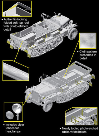 1/35 Dragon Model Sd.Kfz. 10 Ausf. A w/5cm PaK 38 6732