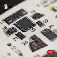1/48 Kelik F-14D Tomcat interior 3D decals for AMK kit K48064