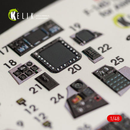 1/48 Kelik F-14D Tomcat interior 3D decals for AMK kit K48064