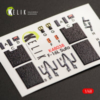 1/48 Kelik F-16I Sufa interior 3D decals for Kinetic kit K48038