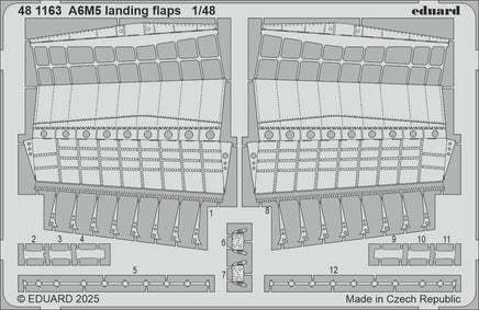 1/48 Eduard A6M5 landing flaps Photo etched set for EDUARD kit 481163