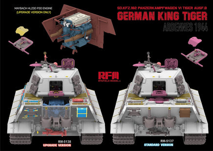 1/35 Ryefield Sd.Kfz. 182 Panzerkampfwagen VI Tiger Ausf. B German King Tiger 5138