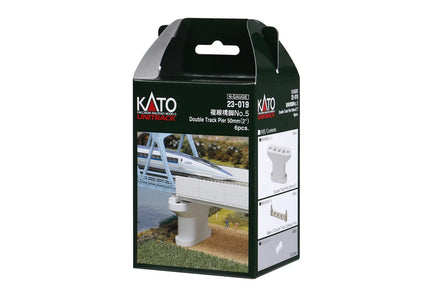 N Kato Double Track Pier Set Poured 50mm 23-019