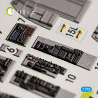 1/72 Kelik RF-4C Phantom II interior 3D decals for Hasegawa kit K72039