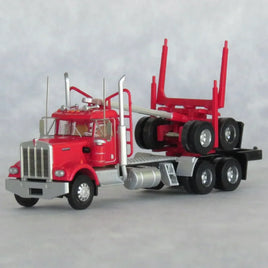 N Trainworx Red Kenworth W900 Log Truck 49083