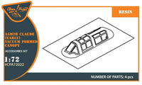 1/72 Clear Prop A5M Claude (Early Version) Vacuum Formed Canopy for CP Kits CP72006/CP72008 A72022