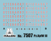 1/72 Italeri Pz. Kpfw. III - Fast Assembly 7507
